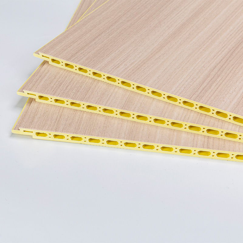 Yxwpc609 9 mm vastagság 60 cm szélesség vastagság Gyors telepítés WPC falpanel integrált fali panel bambusz fa rost fal
