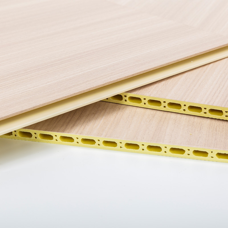 Yxwpc609 9 mm vastagság 60 cm szélesség vastagság Gyors telepítés WPC falpanel integrált fali panel bambusz fa rost fal