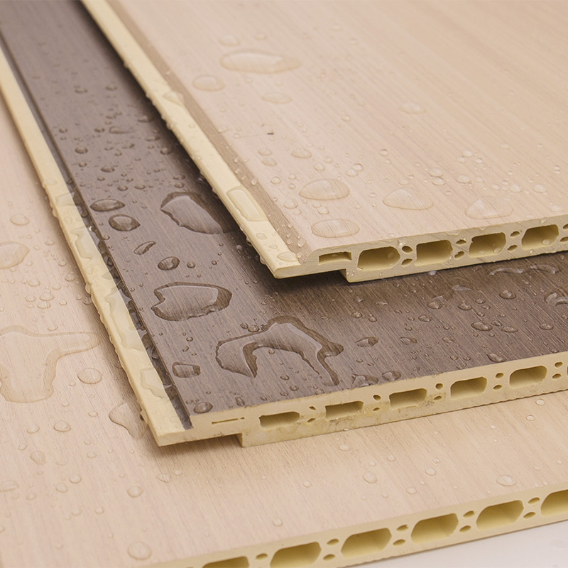 Yxwpc609 9 mm vastagság 60 cm szélesség vastagság Gyors telepítés WPC falpanel integrált fali panel bambusz fa rost fal
